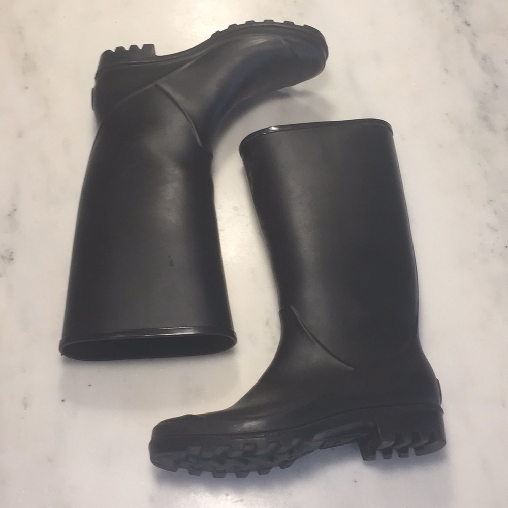 Dav women’s black rain boots